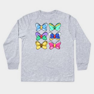 Princess Bows Kids Long Sleeve T-Shirt